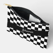 Schachbrett Race Flag Personal Zubehörtasche (Offen)