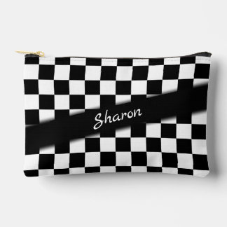 Schachbrett Race Flag Personal Zubehörtasche