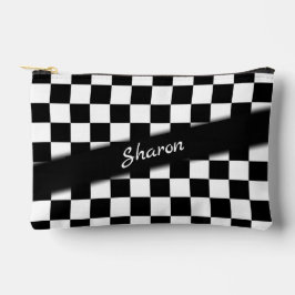 Schachbrett Race Flag Personal Zubehörtasche