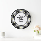 Schachbrett Rahmen für die Foto-Uhr Große Wanduhr (Zuhause)