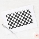 Schachbrett Rechteckiger Aufkleber (Umschlag)
