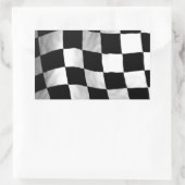 Schachbrett Rechteckiger Aufkleber (Tasche)