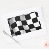 Schachbrett Rechteckiger Aufkleber (Umschlag)