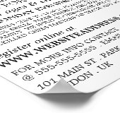 Schachbrett, Schachklubwerbung Poster (Ecke)