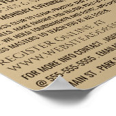 Schachbrett, Schachklubwerbung Poster (Ecke)