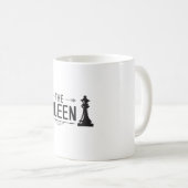 Schachbrett Schachmatte Queen Board Geschenk Idee Kaffeetasse (VorderseiteRechts)