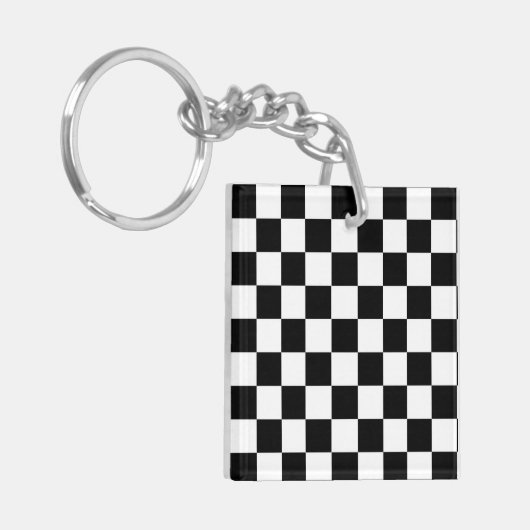 Schachbrett Schlüsselanhänger (Vorderseite links)