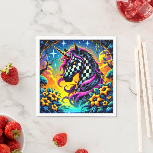 Schachbrett Serviette (Beispiel)