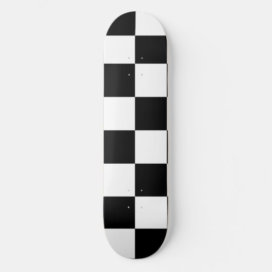 Schachbrett Skateboard (Vorderseite)