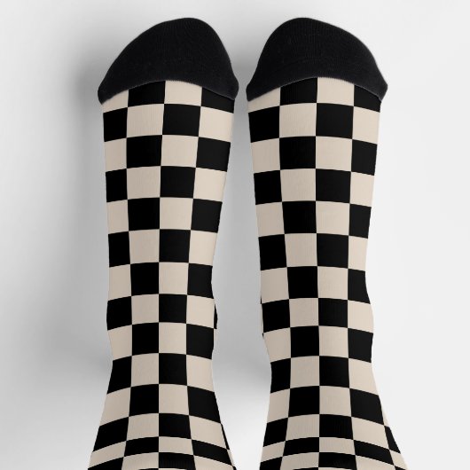 Schachbrett Socken in beliebiger Farbe! HAMbyWG (Oben)