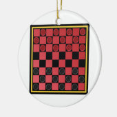 Schachbrett-Spiel Keramikornament (Links)