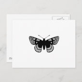 Schachbrett Spot Butterfly Postkarte (Vorne/Hinten)