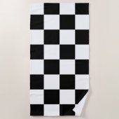 Schachbrett Strandtuch (Vorderseite)