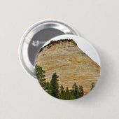 Schachbrett-Tafel Zion Sandstein Button (Vorne & Hinten)