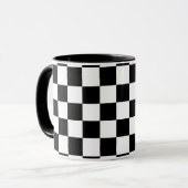 Schachbrett Tasse (Vorderseite Links)