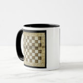 Schachbrett Tasse (Vorderseite Links)