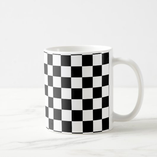 Schachbrett-Tasse Kaffeetasse (Rechts)