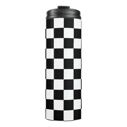 Schachbrett Thermosbecher (Vorderseite)