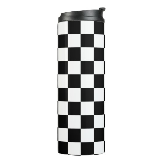 Schachbrett Thermosbecher (Nach links gedreht)