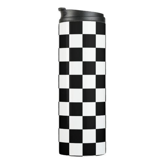 Schachbrett Thermosbecher (Nach rechts gedreht)