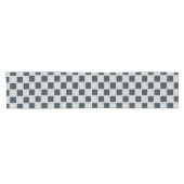 Schachbrett Trendy Checkered Pattern Kurzer Tischläufer (Horizontal)