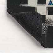 Schachbrett-und Marmor-Schach-Stückzusammensetzung Mousepad (Ecke)