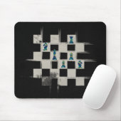 Schachbrett-und Marmor-Schach-Stückzusammensetzung Mousepad (Mit Mouse)