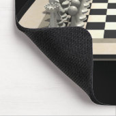 Schachbrett und Schachfiguren: Mousepad (Ecke)
