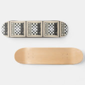 Schachbrett und Schachfiguren: Skateboard (Horizontal)