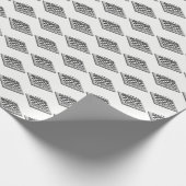 Schachbrett und Schachfiguren Vintage Kunst Geschenkpapier (Ecke)