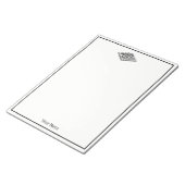 Schachbrett und Schachfiguren Vintage Kunst Notizblock (angewinkelt)