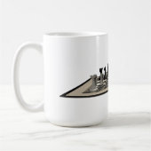 Schachbrett und Schachpartien: Kaffeetasse (Links)