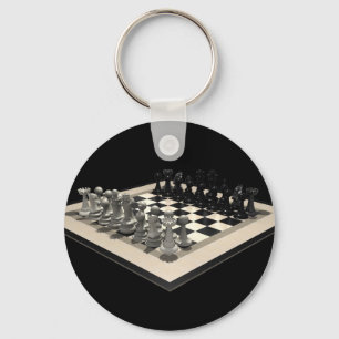 Schachbrett und Schachstücke:Schlüsselanhänger Schlüsselanhänger