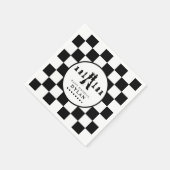 Schachbrett und Spielautomaten Nacht jedes Alter G Serviette (Ecke)