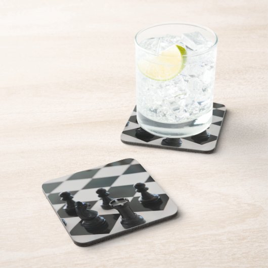 Schachbrett und Untersetzer (Rechte Seite)