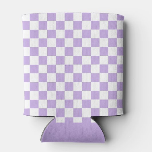 Schachbrett und Weiß Dosenkühler (Rückseite)