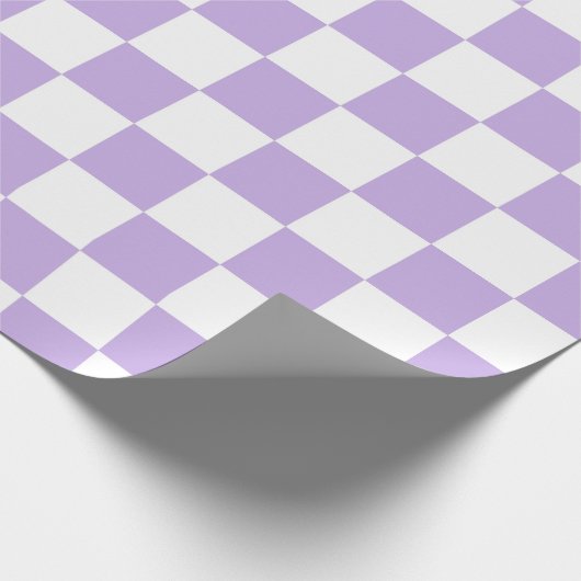 Schachbrett und Weiß Geschenkpapier (Ecke)