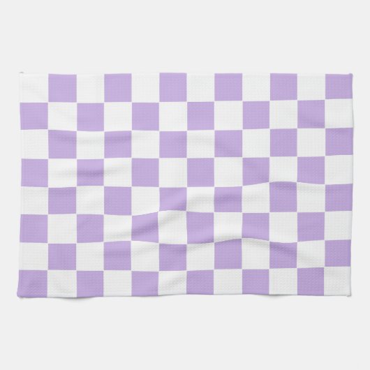 Schachbrett und Weiß Geschirrtuch (Horizontal)