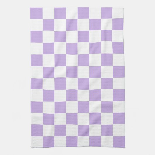 Schachbrett und Weiß Geschirrtuch (Vertikal)