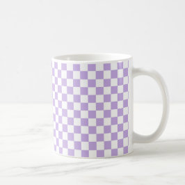 Schachbrett und Weiß Kaffeetasse