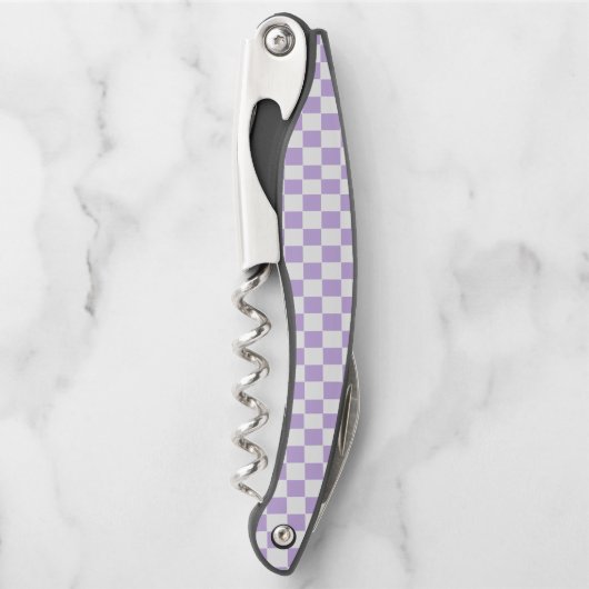 Schachbrett und Weiß Kellnermesser (Vorderseite)