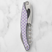 Schachbrett und Weiß Kellnermesser (Rückseite)