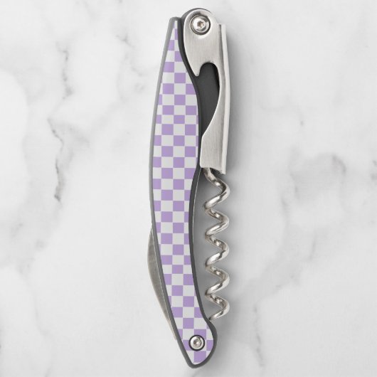 Schachbrett und Weiß Kellnermesser (Rückseite)