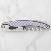 Schachbrett und Weiß Kellnermesser (Vorderseite)