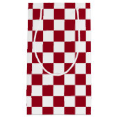 Schachbrett und Weiß Kleine Geschenktüte (Vorderseite)