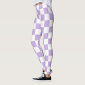 Schachbrett und Weiß Leggings (Links)