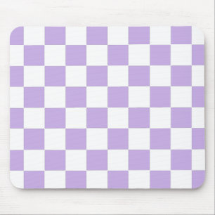 Schachbrett und Weiß Mousepad