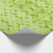 Schachbrett-Wahrsager-Spiegel Chartreuse Geschenkpapier (Ecke)