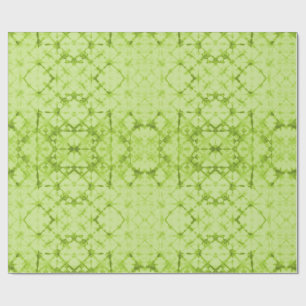 Schachbrett-Wahrsager-Spiegel Chartreuse Geschenkpapier
