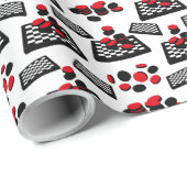 Schachbrett Wrapping Paper Geschenkpapier (Rolleneckpunkt)
